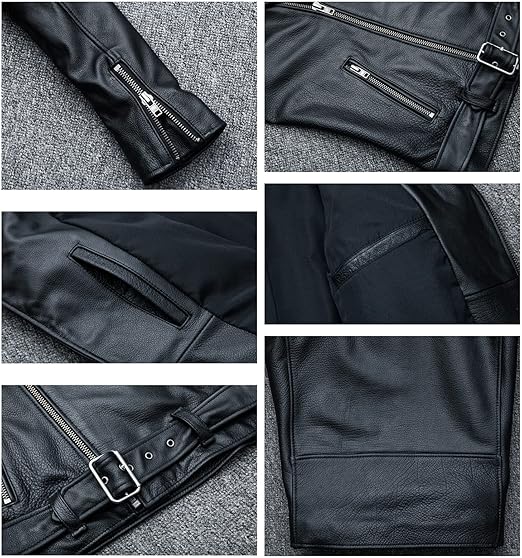 Amazon | [Xpciaga] 牛革 革ジャン メンズ カウ レザージャケット 本革